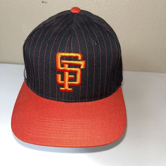 Vintage San Francisco Giants MLB Pinstripe Logo Snapback Hat Sports Specialties - Picture 1 of 10